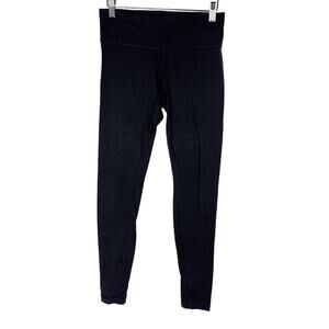 Lululemon Womens Size 6 Black Wunder Under Leggings Yoga Workout Ankle Length